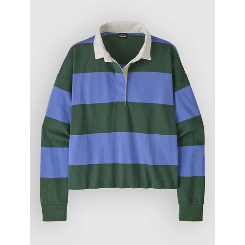 Patagonia Rugby Majica z dolgimi rokavi wide stripe / diver blue Slike