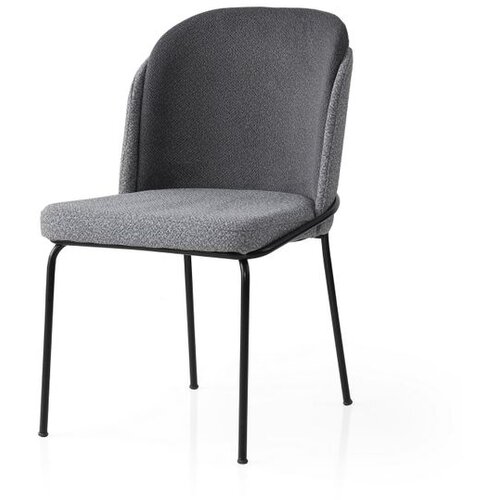 Hanah home Dore - 219 Grey Chair Set (4 Pieces) Cene
