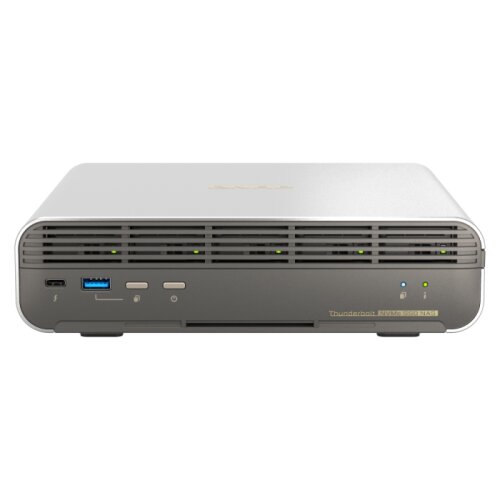 Qnap TBS-h574TX-i5-16G 5-bay All-Flash NASbook Intel Core i5-1340PE 12C /16T up to 4.50GHz onboard 16GB RAM not expandable Slike