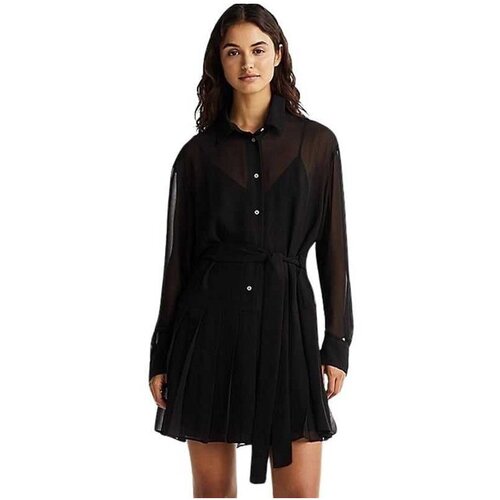 Tommy Hilfiger mini košulja-haljina THDW0DW19473-BDS Cene