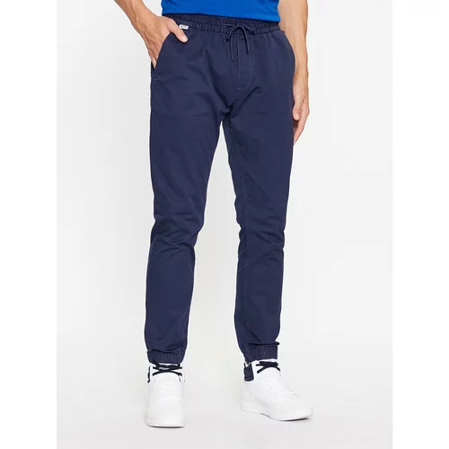 Tommy Jeans Hlače iz tkanine Scanton DM0DM17679 Mornarsko modra Slim Fit