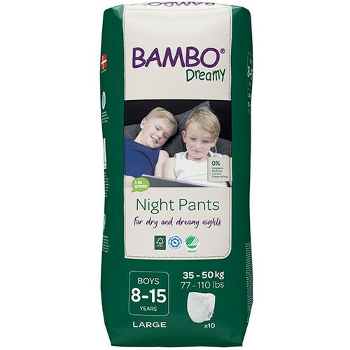 Bambo dreamy noćne gacice m 8-15 godina, 35-50kg Slike