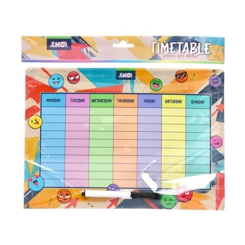 Junior Timetable, planer sa markerom, A4 Cene