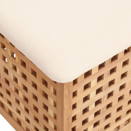  Kupaonski stolac 48 x 47,5 x 52 cm od masivnog drva oraha Slike