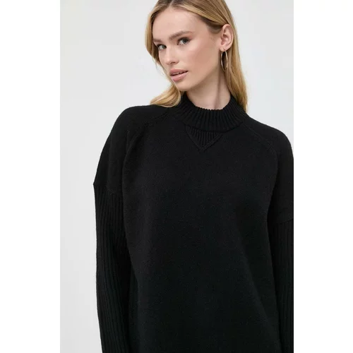 Boss Volnen pulover ženski, črna barva