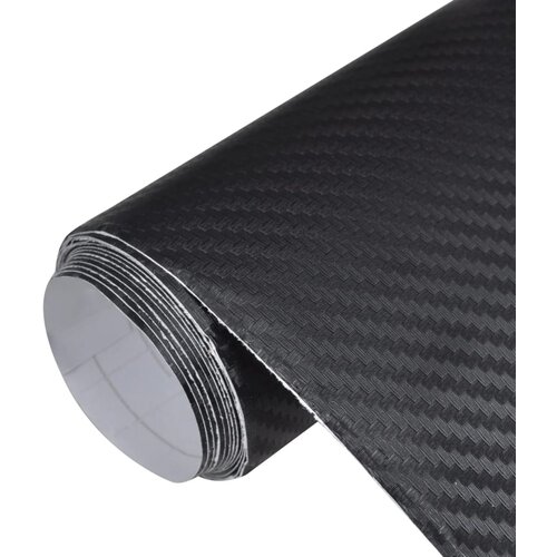 vidaXL Folija za avto 3D črna 100x150 cm Cene