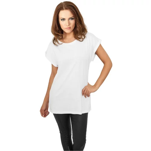 Urban Classics Ladies Extended Shoulder Tee white