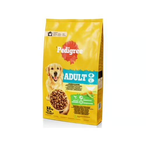 Pedigree briketi, živina i povrće, 12kg Cene
