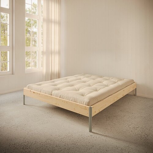Karup Design Zakonska postelja iz masivnega bora brez vzglavja z letvenim dnom 180x200 cm v naravni barvi Core &amp;ndash; Slike