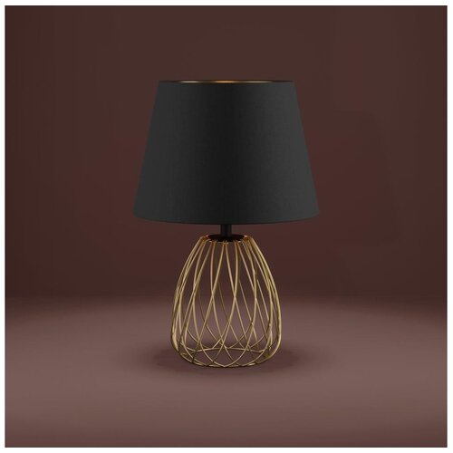 Eglo 390039 - Stona lampa JAZMINIA 1xE27/40W/230V crna/zlatna Cene