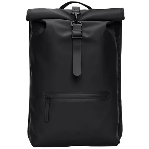 Rains Rolltop Rucksack Black