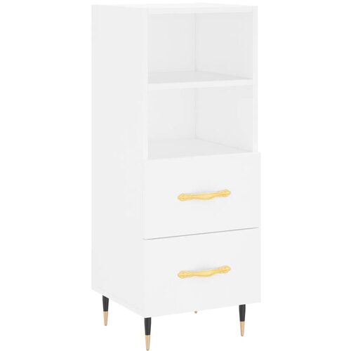 Maison Chic Komoda - Predalnik bela 34,5x34x90 cm inženirski les, (21716124) Slike