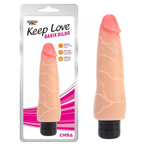  Basix Dildo Vibrator, 21.5 cm Slike