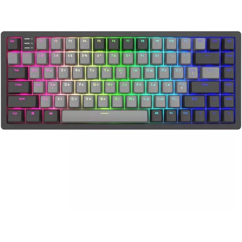 Dark Project tastatura KD83A black / cloud grey - gateron cap teal rgb (eng/ua) Slike