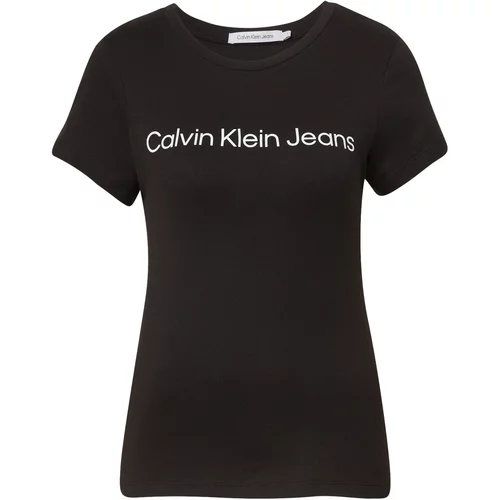Calvin Klein Jeans Majica crna / bijela