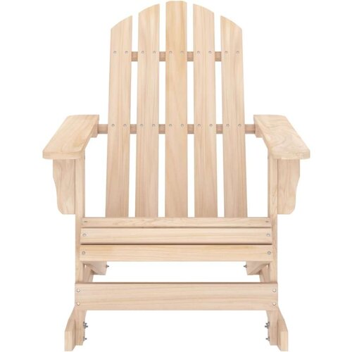VidaXL Vrtna stolica za ljuljanje Adirondack od masivne jelovine Slike