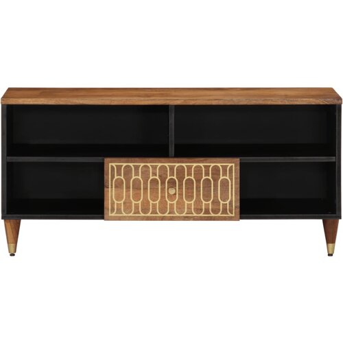 Maison Chic TV omarica - TV stojalo - Televizijska omarica 100x33x46 cm trden mangov les, (21701557) Cene
