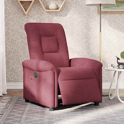 Maison Chic Električni naslanjač - Relax naslanjač vinsko rdeče blago, (22062602) Cene