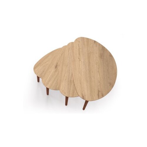 Hanah home Set stolova od 4 dela Nora Hrast Slike