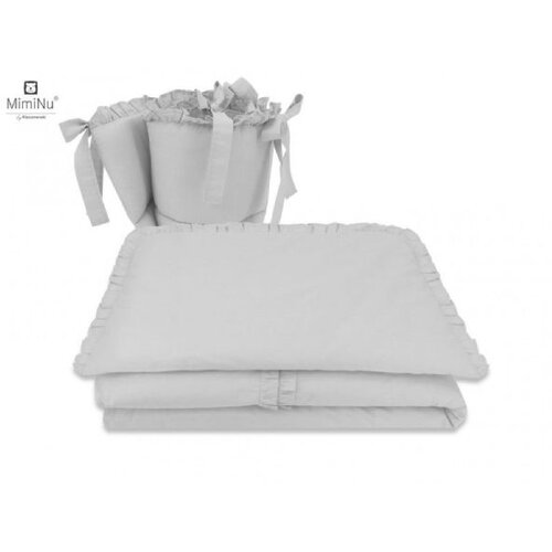 MimiNu Royal navlaka za posteljinu 2 dijela 120x90 cm, siva Slike