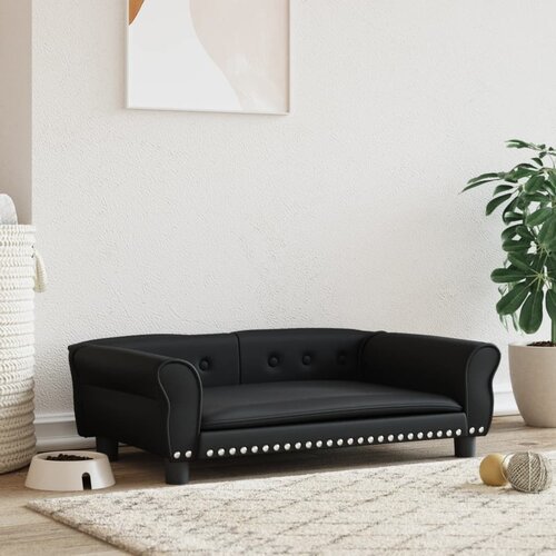 vidaXL Pasja postelja črna 95x55x30 cm umetno usnje Cene