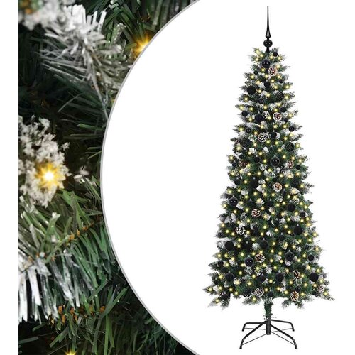 VidaXL Umjetno božićno drvce s stalakom Zelena 76 x 76 x 150 cm Slike