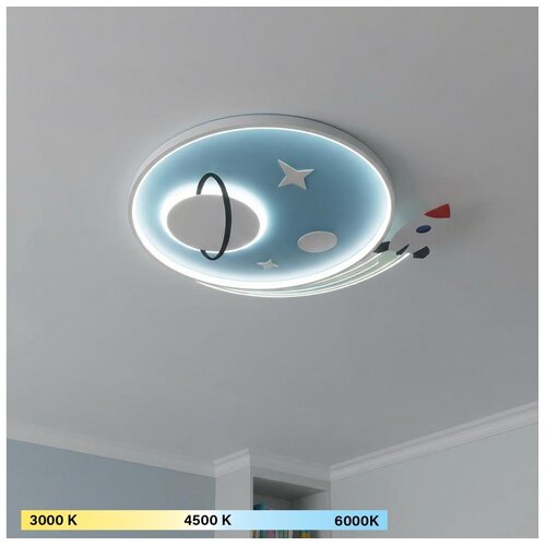  Brilagi -LED Dečije plafonsko svetlo STARSHIP LED/64W/230V 3000/4500/6000K plavo Cene