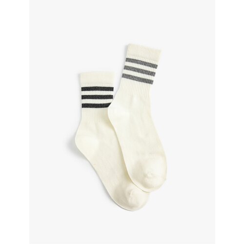 Koton Set of 2 College Socks with Stripe Detail Cene