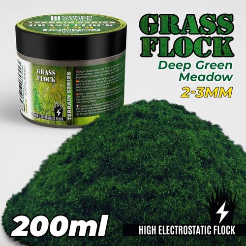 Green Stuff World Static Grass Flock Deep Green Meadow | Statička trava 2&ndash;3mm tamno zelena livada 200ml Cene
