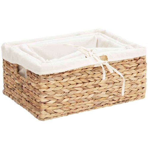  Ko&amp;scaron;are za shranjevanje 3 kos Vodna hijacinta 40 x 30 x 18 cm Slike