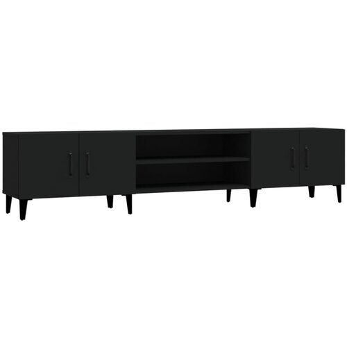 Maison Chic TV omarica - TV enota - Televizijska omarica črna 180x31,5x40 cm inženirski les, (21698629) Cene