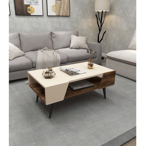 Woody Fashion Aren - Beige, Light Walnut BeigeLight Walnut Coffee Table Cene