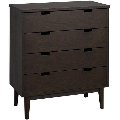 Rowico Komoda iz masivnega hrasta v temni naravni barvi 75x85x38 cm Garrison &ndash; Cene