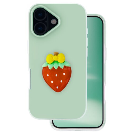 Onasi Tutti Frutti 2v1 silikonski ovitek za iPhone 17 - zelen Cene