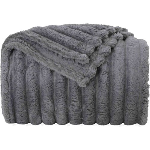  Pokrivači za bacanje 6 pcs Tamno siva 200 x 150 cm Runo Slike