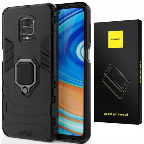Spacecase OVITEK X-RING COVER ZA XIAOMI REDMI NOTE 9S 9 PRO ČRN, (21971230) Cene