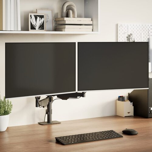 vidaXL Dvojni nosilec za monitor za do 27'' zaslon VESA 75/100mm 20 kg Cene