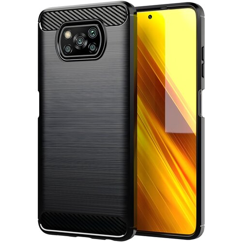 IZMAEL.eu Futrola Carbon Shield TPU za Xiaomi Poco X3 NFC - Crna Cijene