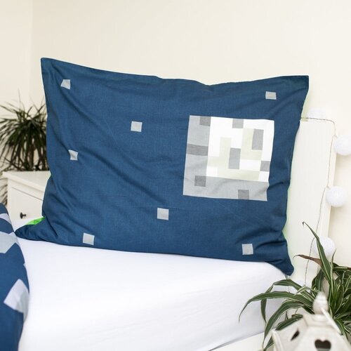 Jerry Fabrics Zelena/modra enojna bombažna otro&amp;scaron;ka posteljnina 140x200 cm Minecraft &amp;quot;Sssleep Tight&amp;quot; &amp;ndash; Slike