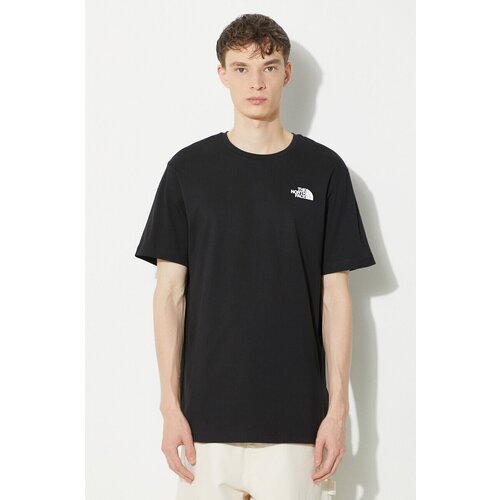 The North Face Bombažna kratka majica M S/S Redbox Celebration Tee mo&amp;scaron;ka, črna barva, NF0A87NVJK31 Slike