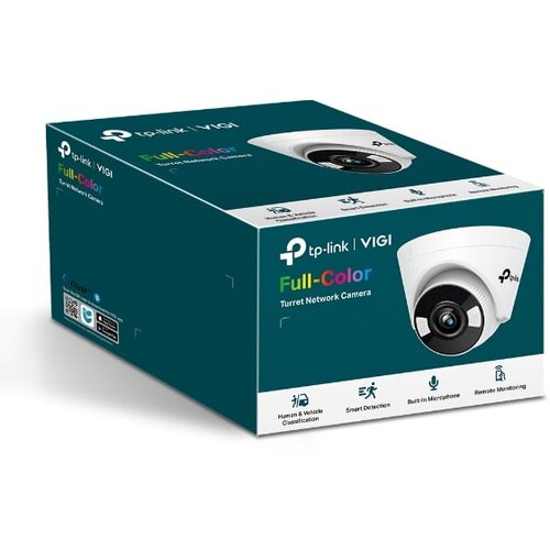 Tp-link 4MP Full-Color Turret Net, H.265+/H.265/H.264+/H.264, 1/3" Progressive Scan CMOS, Color/0.04 Lux@F1.6, 0 Lux with IR/White Light, 25fps/30fps ( 2560x1440,2304x1296, 2048x1280, 1920x1080), PoE Cijene