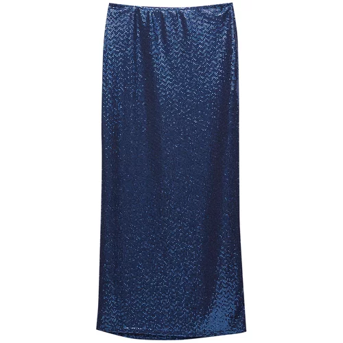 Pull&Bear Suknja tamno plava