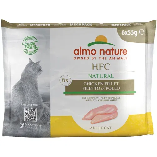 HFC Almo Nature Natural vrečke 6 x 55 g - Piščančji file