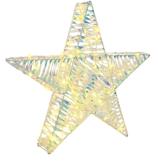 vidaXL 3D zvezda med 50 LED Toplo bela 55 x 52.5 x 9 cm PET Cene