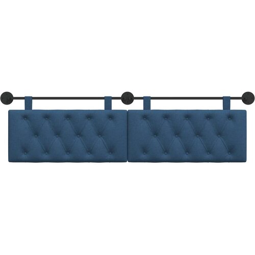  Držeće uzglavlje Zidne Plava 190 x 55 x 7 cm tkanina - Plava 180 cm bez LED Slike