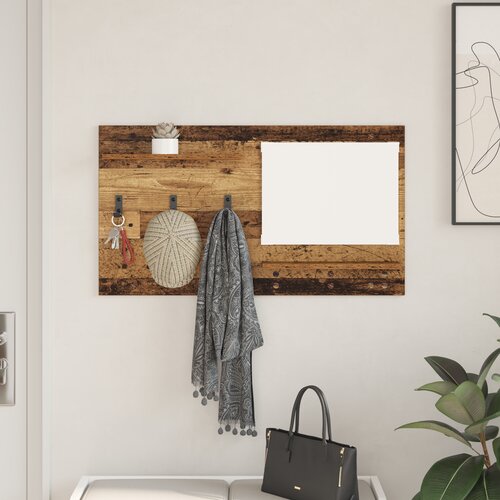 vidaXL Nadwyčajna obešalnik za plašče Staro les 90 x 10 x 50 cm Cene