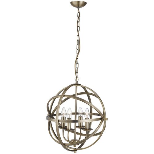 XXXL Searchlight 2474-4AB - Luster na lancu ORBIT 4xE14/60W/230V mesing Cene