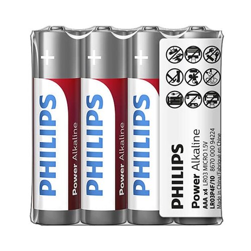 Philips Power Alkaline AAA 4 pack Slike