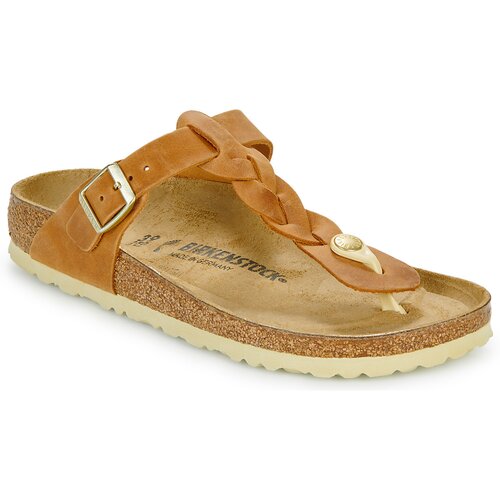Birkenstock Japonke Gizeh Braided LEOI Cognac Kostanjeva Cene
