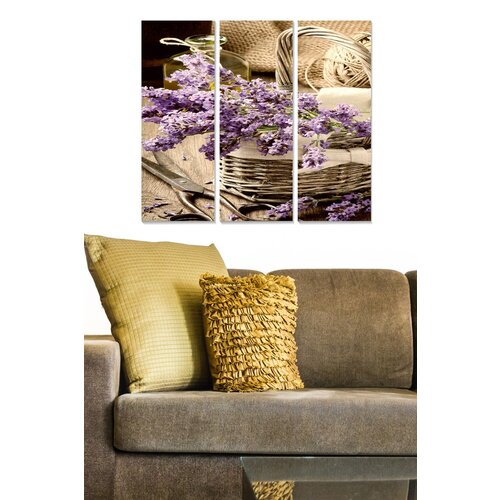 Wallity MDF1267269 Multicolor Decorative MDF Painting (3 Pieces) Cene